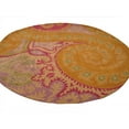 thumbnail image 6 of Hand-tufted Wool Orange Transitional Floral Paisley Rug, 6 of 10
