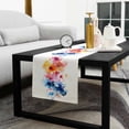 thumbnail image 5 of Colorful Flowers Cotton Linen Table Runner 13 x 90 inch Modern Abstract Art Oil Painting Floral Non-slip Rectangular Dining Table Decor for Wedding Party Holiday Dinner, 5 of 8
