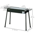thumbnail image 3 of Outsunny Portable Charcoal Grill with Seasoning Baskets Hooks for Outdoor, 3 of 10