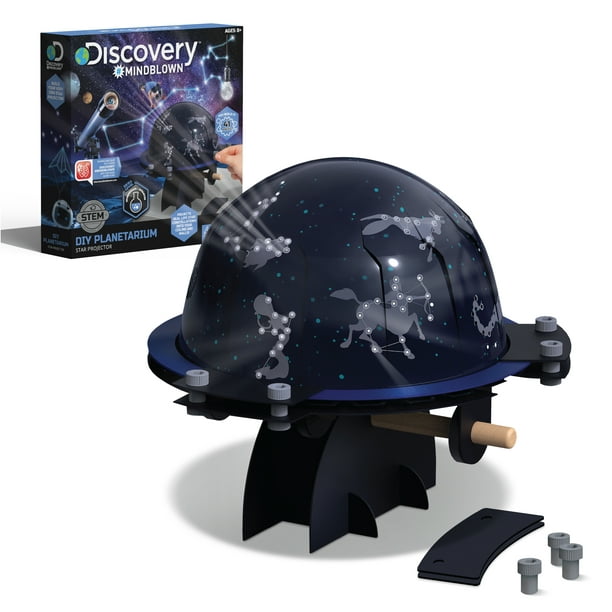 Discovery #Mindblown DIY Solar Planetarium Kit, Astronomy Set for Kids, Build Your Own Planetarium, Learn Constellations, Bedroom Night Light with Stars, Educational STEM Science Set