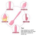 thumbnail image 4 of Unique Bargains Kitchen Cooking Silicone Spatula Heat Resistant Turner Jar Scraper Cooking Baking Utensils Pink, 4 of 7