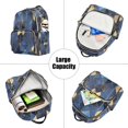 thumbnail image 5 of FORMRS Mini Backpack Purse for Women Travel Daypack Casual Shoulder Bag, Blue Geometric Pattern, 5 of 7