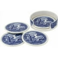 thumbnail image 2 of Spode Blue Italian 4 Piece Ceramic Coasters with Holder, 2 of 5