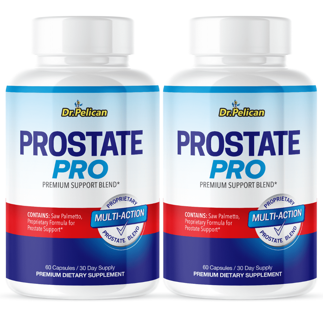 Prostate Pro- Urinary Tract Health/ Circulation Booster- 2 Bottles- 120 Capsules- Dr. Pelican