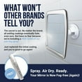thumbnail image 6 of Fogless Shower Mirror for Shaving, 6.3" x 6.3" (Chrome) | Shatterproof Design, Anti Fog Coating, Upgraded Suction & 360° Swivel; Thoughtful Gift for Men Who Value Reliable Performance, 6 of 7