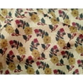 thumbnail image 4 of oneOone Silk Tabby Fabric Leaves & Floral Block Fabric Prints By Yard 42 Inch Wide, 4 of 4