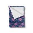 thumbnail image 2 of Flower Soft Flannel Fleece Throw Blanket, English Garden Theme Roses with Leafy Twigs Abstract Snowing Illustration, Cozy Plush for Indoor and Outdoor Use, 50" x 60", Multicolor, by Ambesonne, 2 of 6