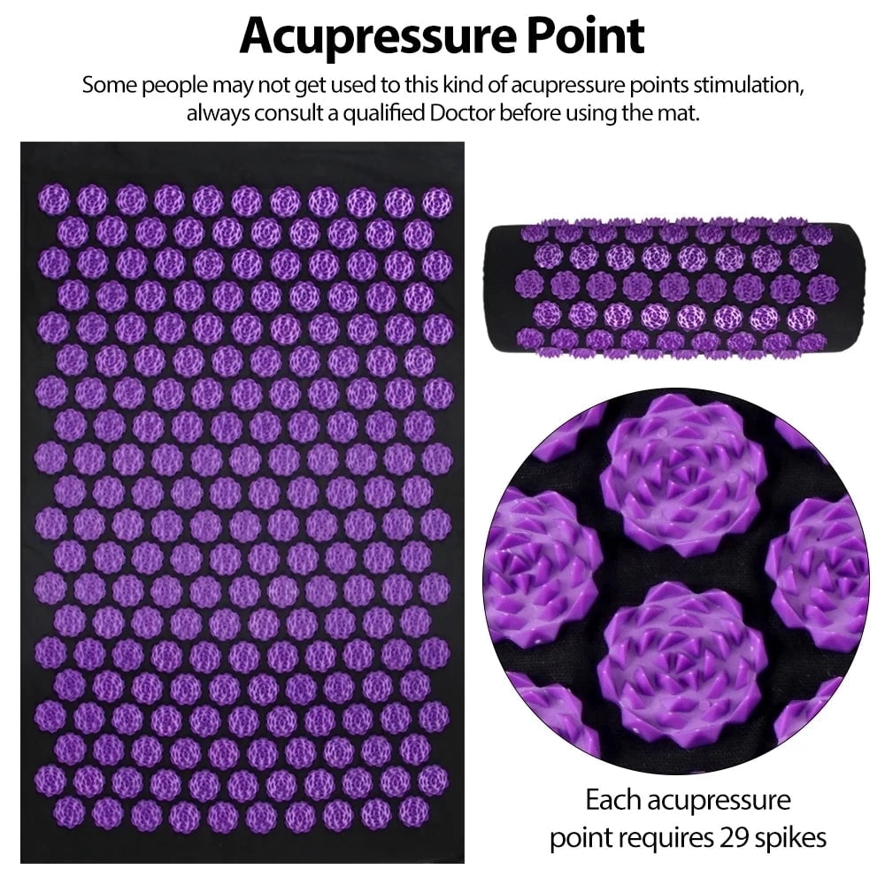 10xSport Acupressure Yoga Mat with Spikes