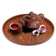 thumbnail image 1 of Bandeja para Servir Bandeja Redonda de Madera para Servir Plato de Madera Platos para Servidor de Comida y té Plato para Bebidas y Agua ANGGREK Otros, 1 of 8