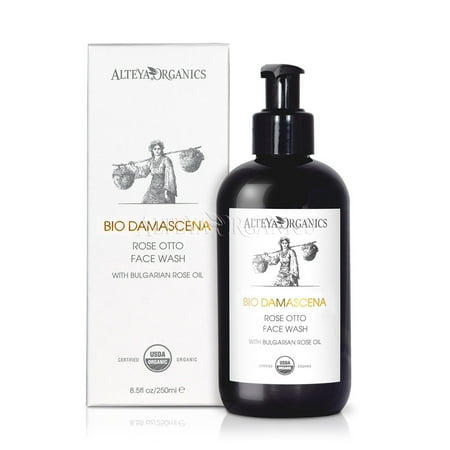 Alteya Organics BioDamascena Organic Rose Otto Face Wash - 250ml/8.5 oz