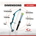 thumbnail image 3 of Genesis Original Archery Compound Bow and Arrow Set, Draw Hand-Left, Teal, 3 of 12