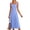 Light Blue, variant on Spring Dresses for Women Summer Casual Sleeveless Square Neck A Line Knit Pleated Midi Cocktail Party Dress