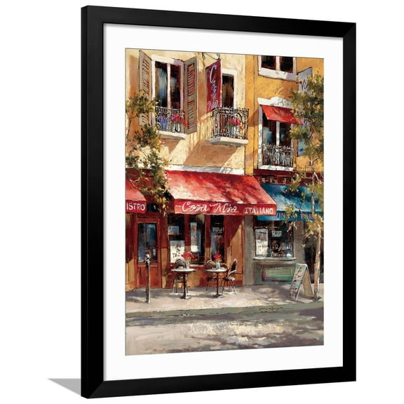 Art.com Casa Mia Italiano Art Print by Brent Heighton, Black Frame Wall Art, 32" x 40"