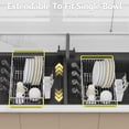thumbnail image 5 of Dish Drying Rack in Sink, Expandable Over The Sink Dish Rack with Utensil Holder, Compact Storage for Kitchens, Stainless Steel , Silver, 5 of 8