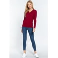 thumbnail image 2 of Long Slv V-neck Placket Thermal Top, 2 of 5