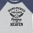 thumbnail image 4 of Inktastic Handpicked for Earth by My Nonna in Heaven with Angel Wings Boys or Girls Baby Bodysuit, 4 of 5
