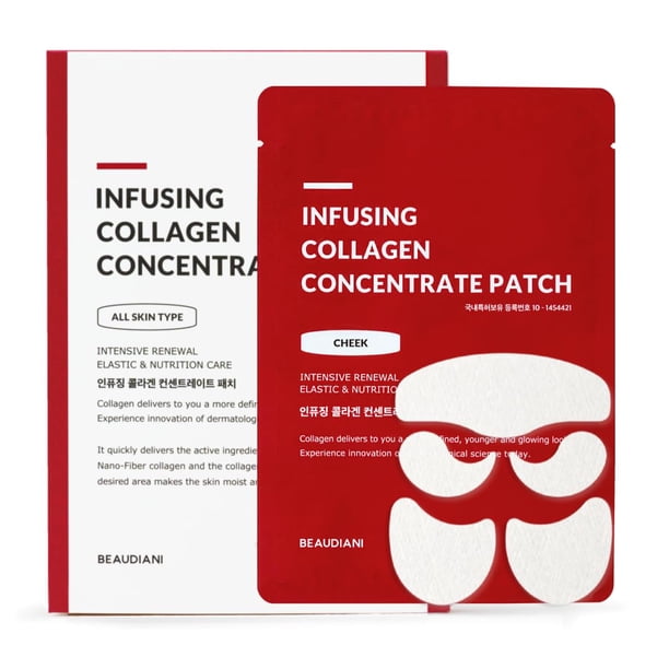 BEAUDIANI parche de colágeno hidratante para ojos mejillas frente película de colágeno soluble para la cara parches para disolver arrugas cuidado de la piel máscara facial coreana
