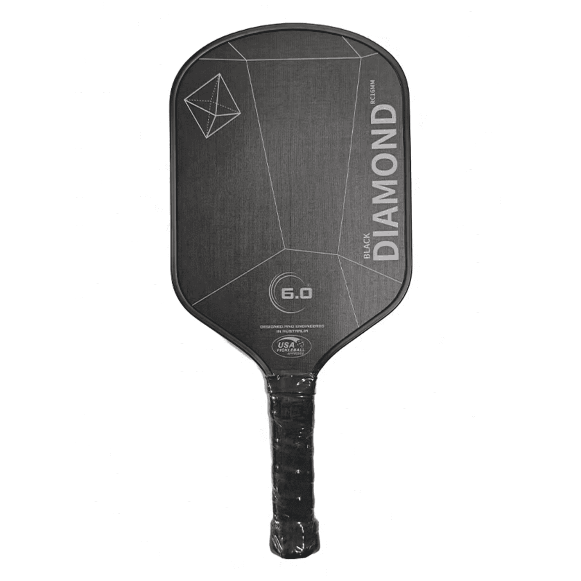 6.0 Double DIAMOND T700 16MM PRO Carbon Fiber Textured Matte Spin Pickleball Paddle, Multiple Colors, Adult Professional Competition Paddle