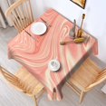 thumbnail image 2 of Square Tablecloth, Waterproof Polyester Table Cover, Wrinkle Resistant & Washable Fabric for Dining, Kitchen, Picnic, 60x60in(152x152cm), Liquid & Marble Print, 2 of 6
