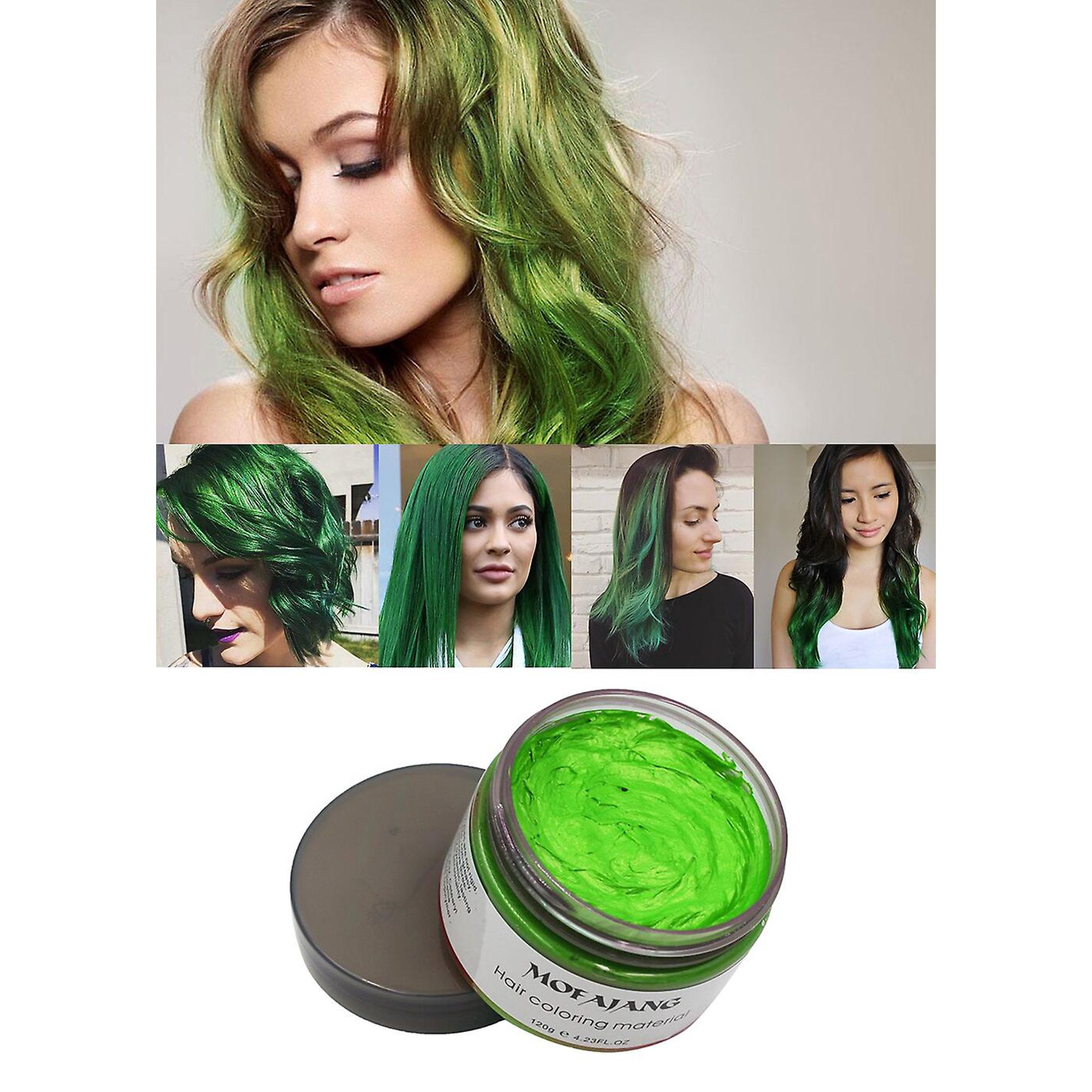 Silver Ash Grey Instant Colour Hair Wax 120g, Temporary Hair Dye Wax, Men Women Hair Pomades, Hair Styling Cream Mud Best Salon Hair Clay For Party, Festival, Cosplay Halloween | Temporary Hair Silver Ash Grey Instant Colour Hair Wax 120g, Temporary Hair Dye Wax, Men Women Hair Pomades, Hair Styling Cream Mud Best Salon Hair Clay For Party, Festival, Cosplay Halloween | Temporary Hair