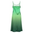thumbnail image 4 of Maqroz Womens Summer Dresses Maxi Gradient Color Spaghetti Strap V Neck Dress Loose Side Split Long Office Summer Beach Travel Dresses Summer Sleepwear Multicolor XL, 4 of 8