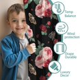 thumbnail image 3 of Blackout Kids Curtains,Pioneer Flower Floral Print Pattern Childrens Insulated Curtains Set Of 2,Bedroom Essentials,Toddler Room Decor 42"x54", 3 of 5