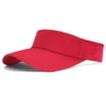 thumbnail image 2 of Trgacdwlo Sports Sun Visor Hats Adjustable Wide Brim Lightweight Cooling UV Protection Sun Hat for Men Women Fishing Tennis Red, 2 of 4