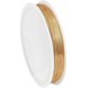 thumbnail image 1 of Alambre de cobre chapado en oro de 18 quilates, calibre 24, alambre para joyería artesanal, 0,5 mm, alambre dorado resistente para abalorios, 1 of 9
