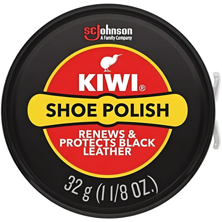 KIWI, Shoe Shine Polish, 10111, Black, 1-1/8 Ounce - Walmart.com