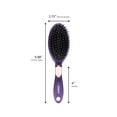 Conair Velvet Touch Cushion Hairbrush, Nylon Bristles, SoftTouch