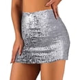 thumbnail image 4 of Falda de cadera con lentejuelas, faldas de fiesta con purpurina, falda de cadera de baile, falda deformada para Club Rave, disfraz de actuación para mujeres y niñas, 4 of 5