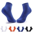 thumbnail image 4 of Xfvqtps Mens Running Socks Cushioned Absorb Sweat Bottom of Towel Mid Tube Socks for Outdoor Cycling Running Sports Socks Orange, 4 of 4