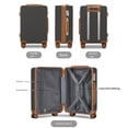 thumbnail image 2 of Maleta Mano 20 Pulgadas Juego Maletas 3 Piezas Con 6 Bolsas Almacenamiento para Hombres Y Mujeres, 2 of 8