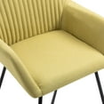 thumbnail image 4 of vidaXL Dining Chairs 2 pcs Green Fabric, 4 of 4