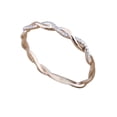 thumbnail image 1 of RXIRUCGD Rings Twisted Shape Diamond Engagement Ring Stacking Matching Band Anniversary Ring, 1 of 5