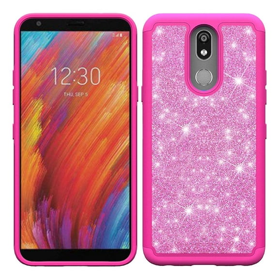 GSA Glitter Bling Candy Case for LG Aristo 4 Plus - Hot Pink