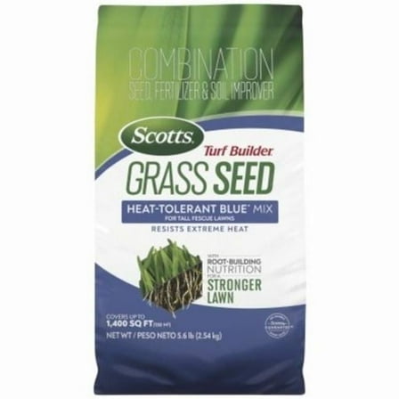 5.6 lbs Turf Builder Grass Seed Heat-Tolerant Blue Mix for Tall Fescue