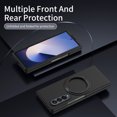 thumbnail image 7 of For Samsung Galaxy Z Fold 4 Case with Screen Protector, Grip Ring Kickstand Shockproof Hard PC Back Cover Anti-Scratch Bumper Drop Protection Slim Fit Phone Case for Samsung Galaxy Z Fold 4, Black, 7 of 7