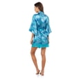 thumbnail image 4 of Ashford & Brooks Women's Satin Kimono Bridesmaid Short Robe - Silky Bathrobe with Pockets, 4 of 5