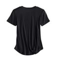 thumbnail image 4 of Women Blouses Fashion Solid Regular Round Neck Short Sleeved Casual T Shirt Blouses Plus Size Womens Tops The Summer I Turned Pretty, 4 of 7