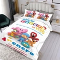 thumbnail image 3 of POCOYO Conjunto de sábanas temático, trío de piezas, cómodo y amigable con la piel, diseño único, regalo de decoración para el hogar para familiares, amigos y fans,173X218cm, 3 of 6