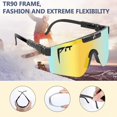 thumbnail image 3 of Wuhing-SJ-C-06 Sports Sunglasses, Polarized Sunglass For Cycling Baseball Running Driving Fishing Golf Skiing, 3 of 5