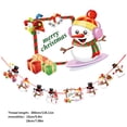 thumbnail image 3 of Toystoory Pancartas de papel de Navidad escena decorativa bandera adornos Festival árbol colgante hogar vacaciones cumpleaños centro comercial tienda Kits de decoración para fiestas Tipo 2 Toystoory HA070127-02, 3 of 6