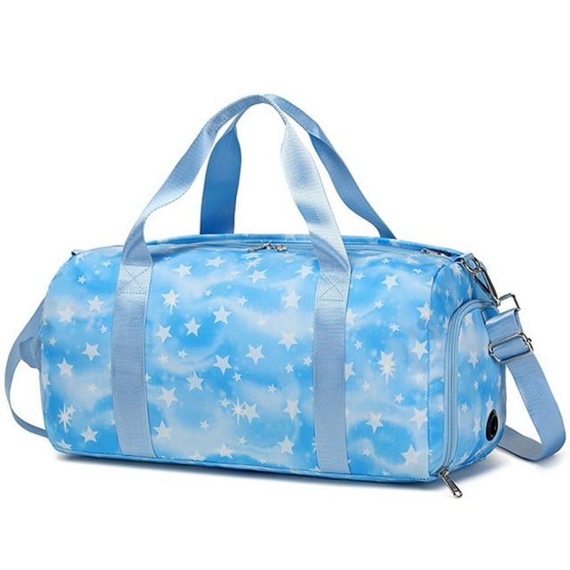 Sac de Voyage pour Filles, Sac de Fin de Semaine pour la Nuit, Bagage Cabine, Sac de Sport et de Danse avec Compartiment à Chaussures et Poche pour Articles Mouillés, Rose