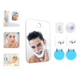 thumbnail image 4 of Bewildely Espejo de ducha sin niebla Espejo de afeitar colgante sin niebla Espejo de baño inastillable con ventosa Soporte de gancho de Juegos de accesorios de baño No.2, 4 of 6