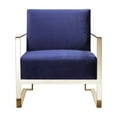 thumbnail image 6 of Pangea Home Dexter Lounge Chair Velvet Navy, 6 of 12