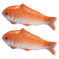 thumbnail image 2 of 2Pcs Floating Fish Ornament for Aquarium Fish Tank Decoration Ceramic Fish Figurine Statue, 2 of 9