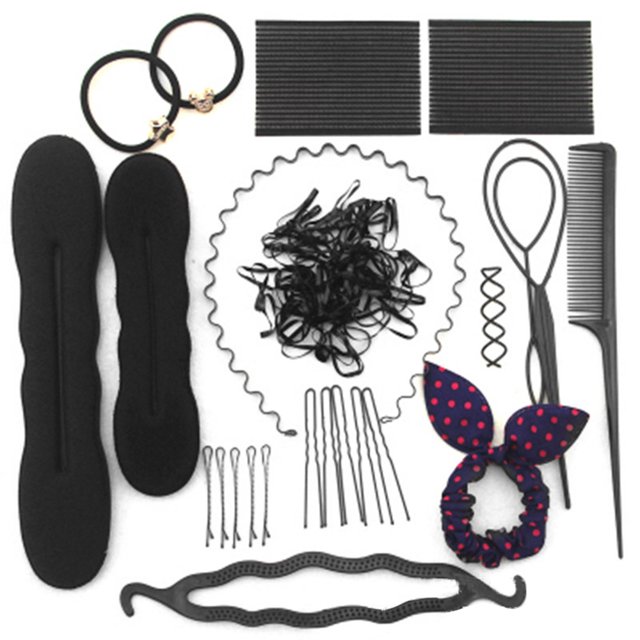 Conjunto de peinados Moda Estilos de cabello Herramientas de bricolaje Accesorios Cabello yeacher Moldeadores de bollos