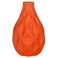 thumbnail image 1 of Collection Tendances Urbaines 21493 Vase Rond en Céramique avec Ventre & Gaufré Vague Design Mat & 44; Finition Orange, 1 of 1