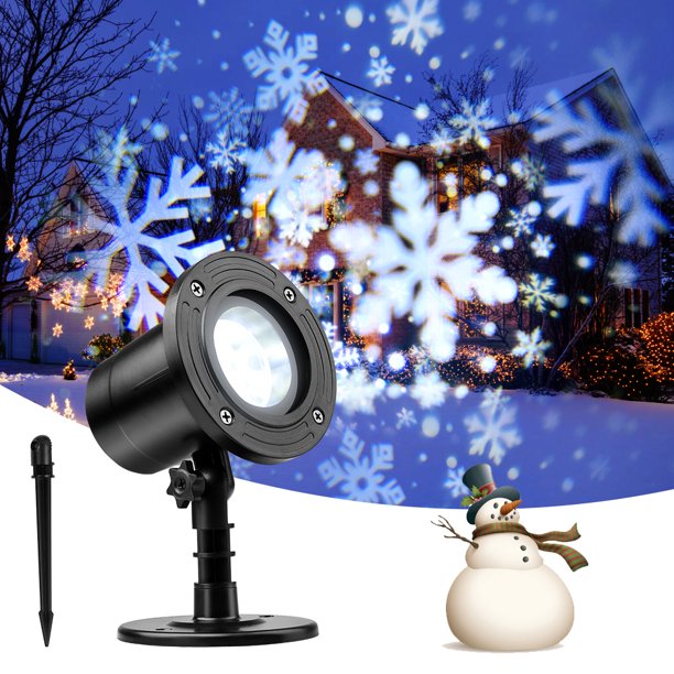 Christmas Projector Light 180° Rotation Projector Snow Projector Lamp